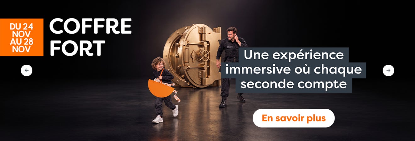 Animation Black Friday « Coffre Fort » du 24 au 28 novembre : tentez de gagner des chèques cadeaux en participant au jeu du coffre-fort.
